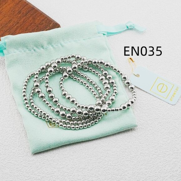 Enewton Platinum Bead Five-Piece Bracelet Set - Picture 2 of 5